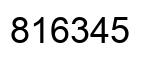 Número 816345 imagen negro