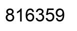 Number 816359 black image