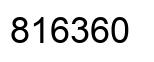 Number 816360 black image
