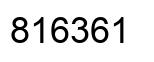 Number 816361 black image