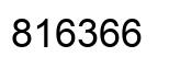 Number 816366 black image