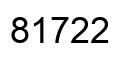 Número 81722 imagen negro