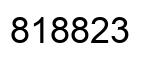 Number 818823 black image