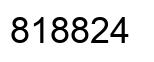 Number 818824 black image