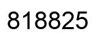 Number 818825 black image