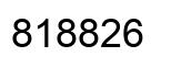 Number 818826 black image