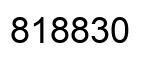 Number 818830 black image