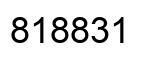 Number 818831 black image