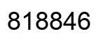 Number 818846 black image