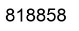 Number 818858 black image