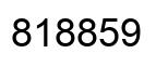 Number 818859 black image