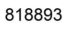 Number 818893 black image