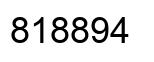 Number 818894 black image