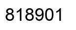 Number 818901 black image