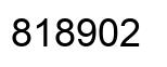 Number 818902 black image