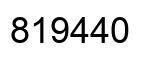Number 819440 black image