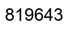 Número 819643 imagen negro