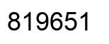 Number 819651 black image