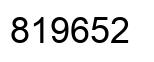 Number 819652 black image