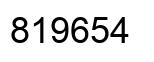 Número 819654 imagen negro