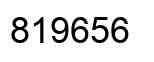 Number 819656 black image