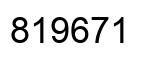 Number 819671 black image