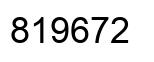 Number 819672 black image