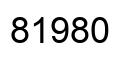 Número 81980 imagen negro