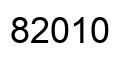 Número 82010 imagen negro