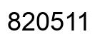 Number 820511 black image