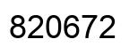 Number 820672 black image