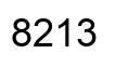 Number 8213 black image