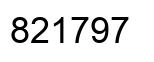 Number 821797 black image