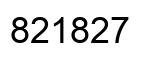 Number 821827 black image