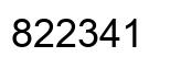 Número 822341 imagen negro