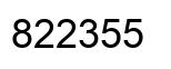 Número 822355 imagen negro