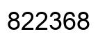 Number 822368 black image