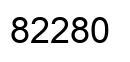 Number 82280 black image