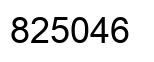 Número 825046 imagen negro