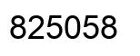 Número 825058 imagen negro