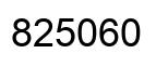 Número 825060 imagen negro
