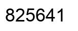 Número 825641 imagen negro