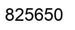 Número 825650 imagen negro