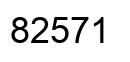 Número 82571 imagen negro