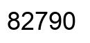 Número 82790 imagen negro
