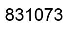 Número 831073 imagen negro