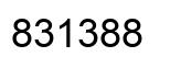 Number 831388 black image