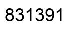 Number 831391 black image