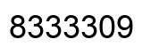 Número 8333309 imagen negro
