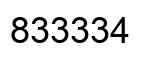 Número 833334 imagen negro